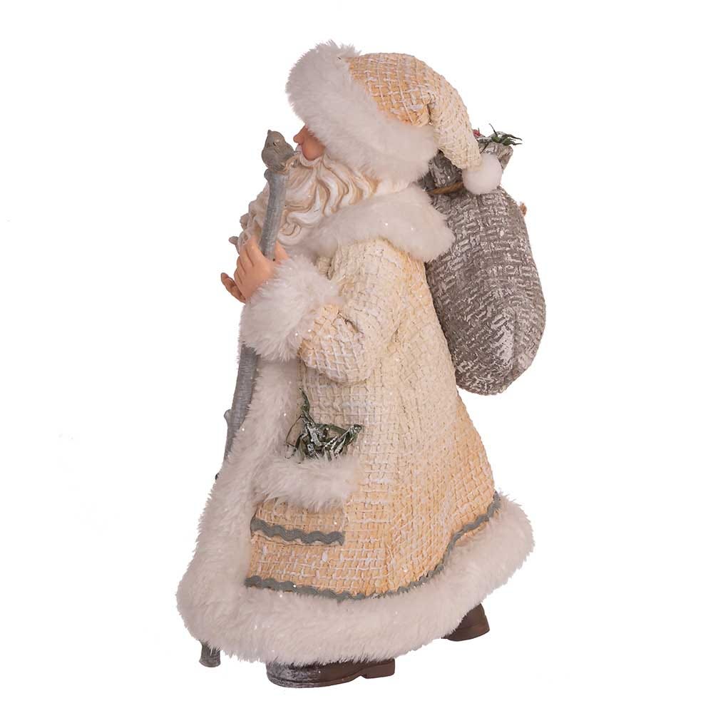 Kurt Adler 10.5-Inch Fabriché Snowy Woods Santa