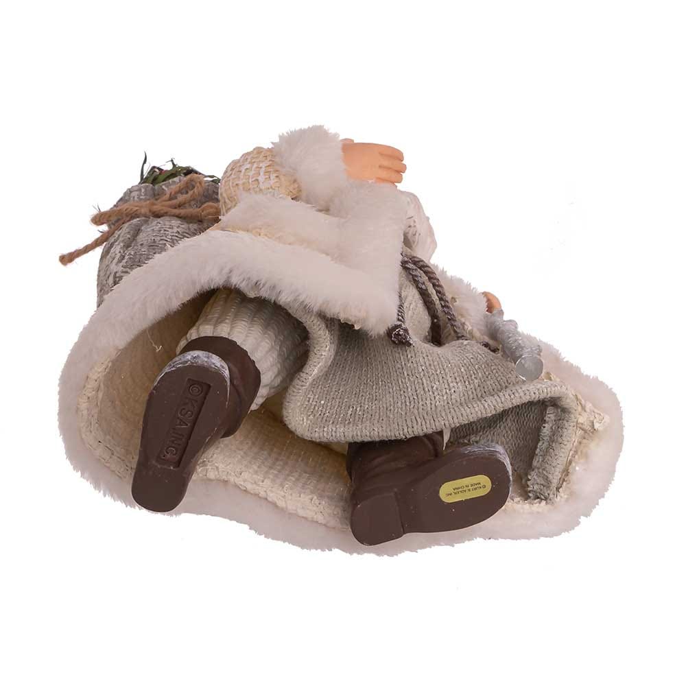 Kurt Adler 10.5-Inch Fabriché Snowy Woods Santa