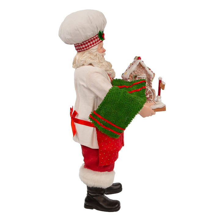 Kurt Adler 11-Inch Fabriché Santa with Gingerbread Train