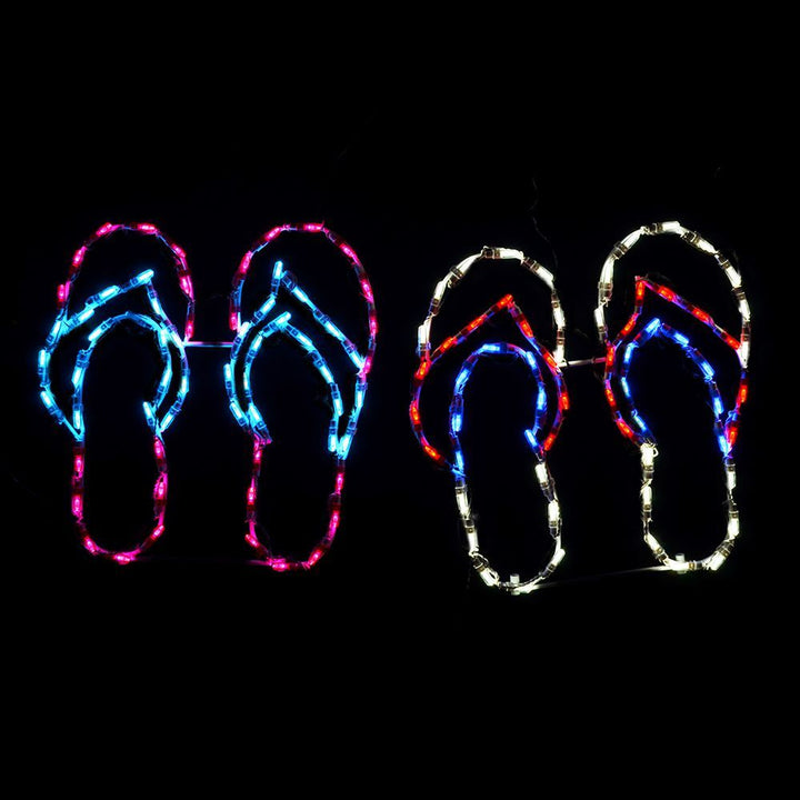 HIS AND HERS FLIP FLOPS  #LED-FLP18 *Set of 2*