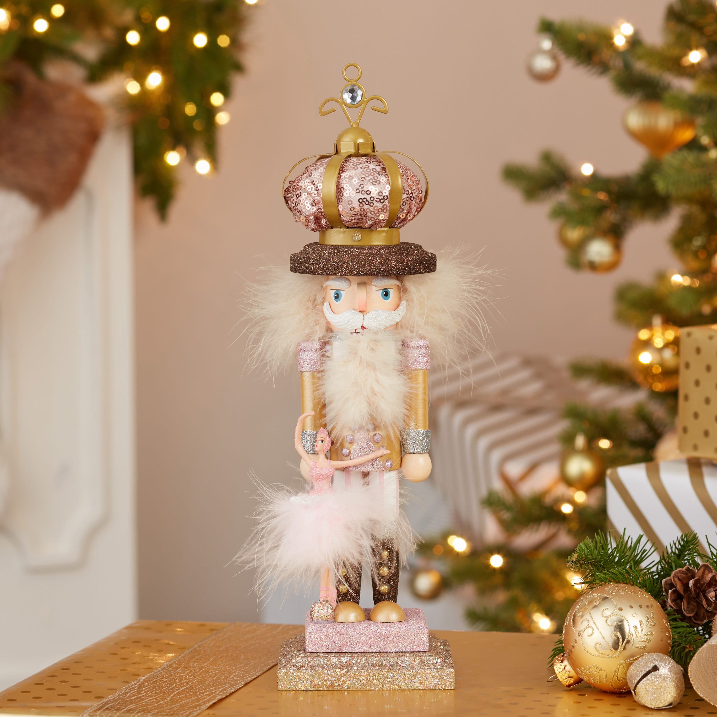 Kurt Adler 14-Inch Hollywood™ Ballet and Crown Nutcracker