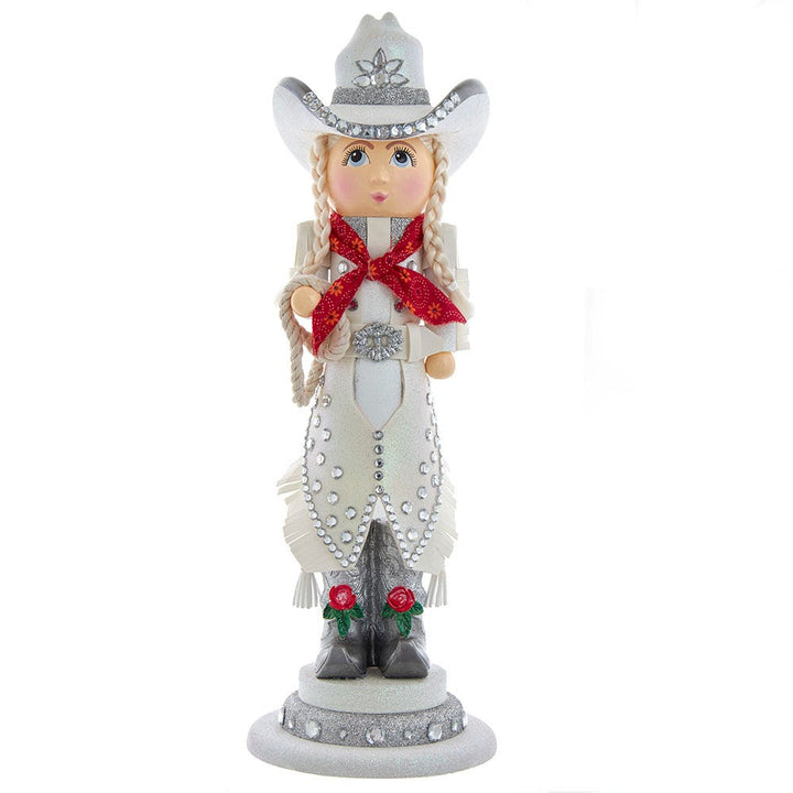 Kurt Adler 18-Inch Hollywood Rhinestone Cowgirl Nutcracker