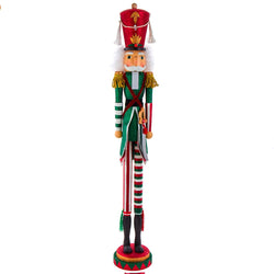 Kurt Adler 36-Inch Hollywood Red, White and Green Soldier Nutcracker