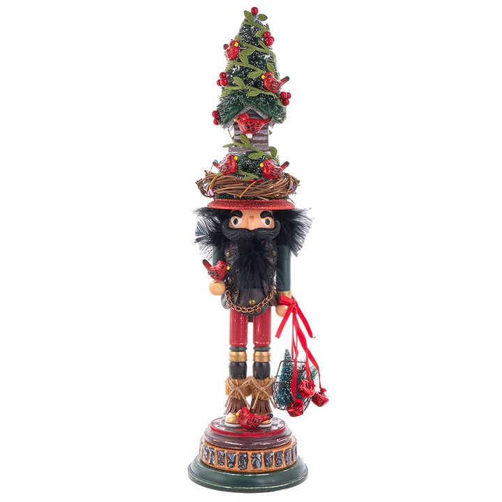 Kurt Adler 19.5-Inch Hollywood Cardinal in Tree Hat Nutcracker