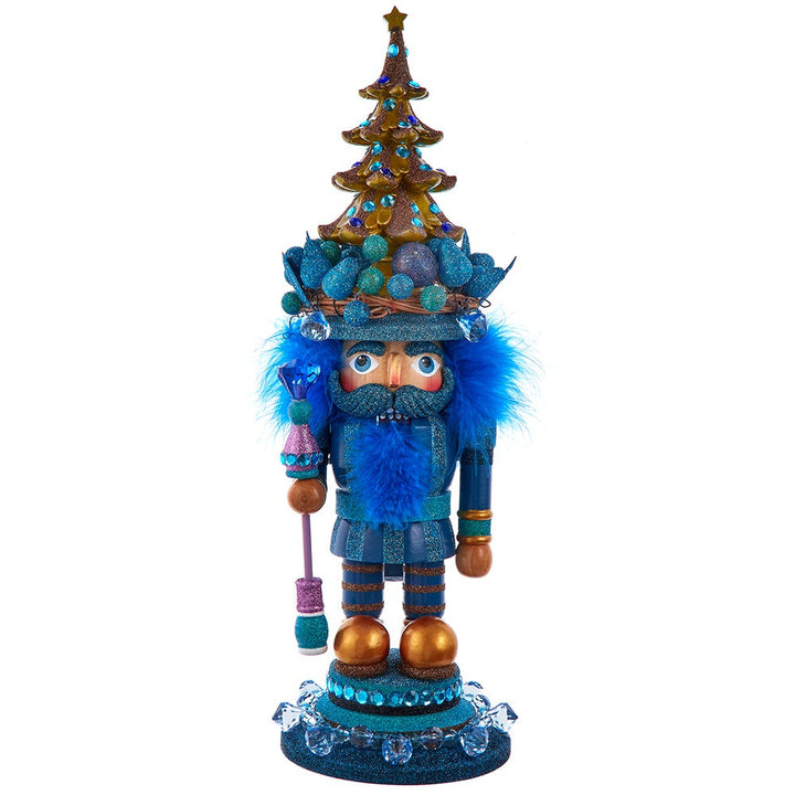 Kurt Adler 18-Inch Hollywood Blue with Tree Nutcracker