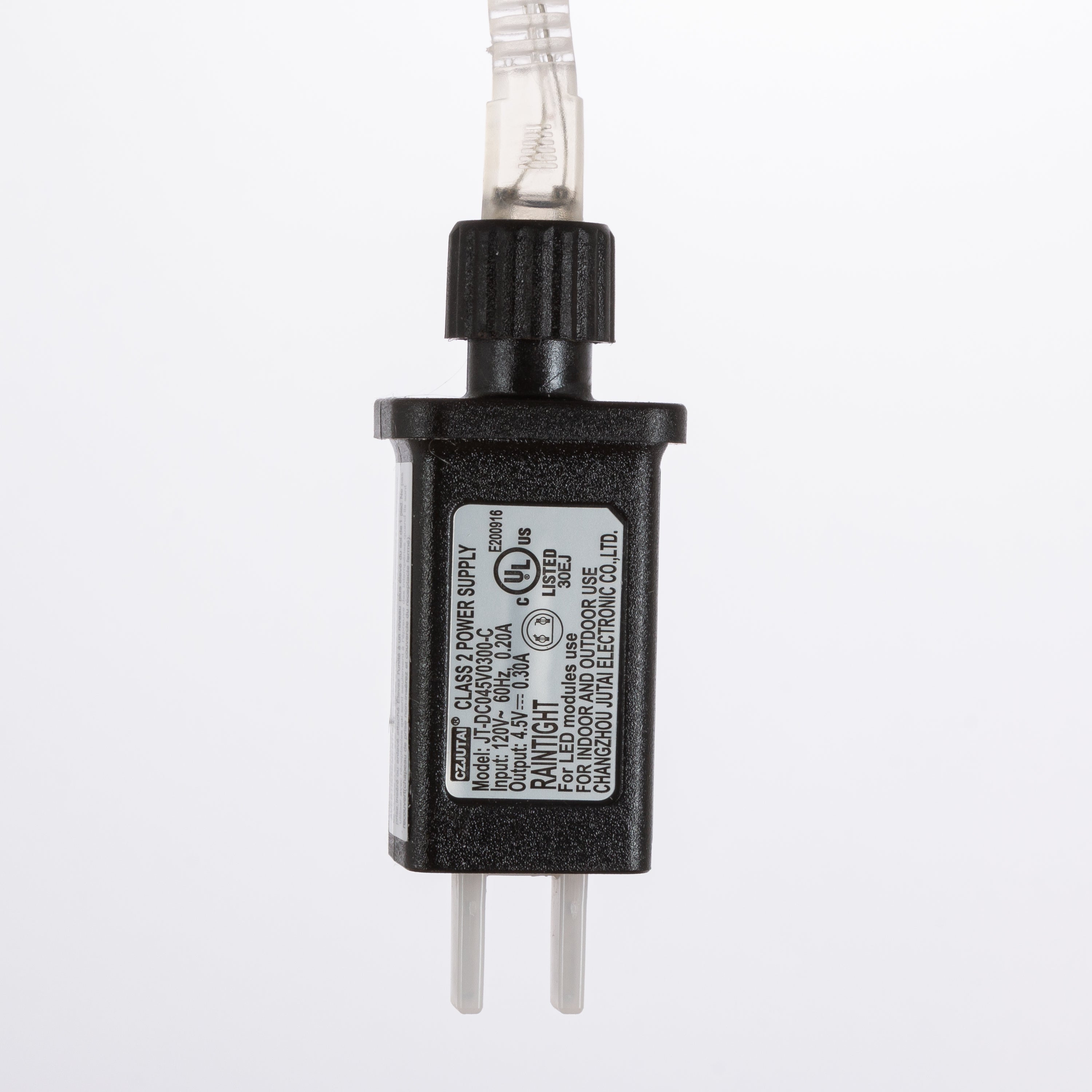 Glass Christmas Ornament Garland with Gold String Lights