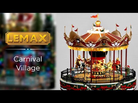 LEMAX Santa Carousel, with 4.5V Adaptor #34682
