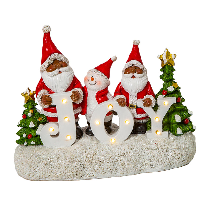 Santa and Snowman Tabletop Sign, Christmas Holiday Decor