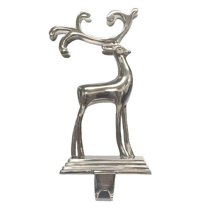 Kurt Adler Silver Reindeer Stocking Hanger