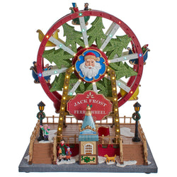 Kurt Adler 13-Inch Lighted Musical Christmas Ferris Wheel with Motion