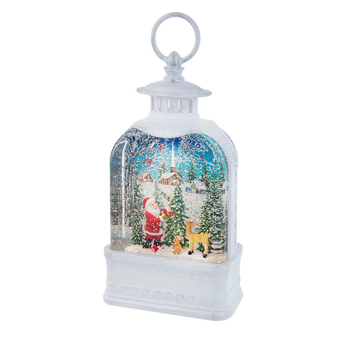 Kurt Adler 9.5-Inch Battery-Operated Lighted Santa Water Lantern