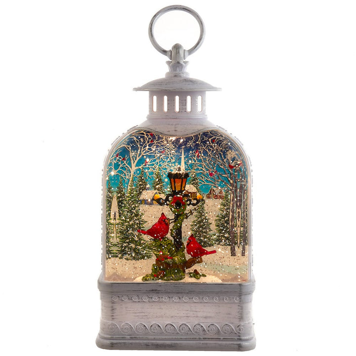 Kurt Adler 10-Inch Battery Operated Warm White LED Lighted Cardinal Lantern