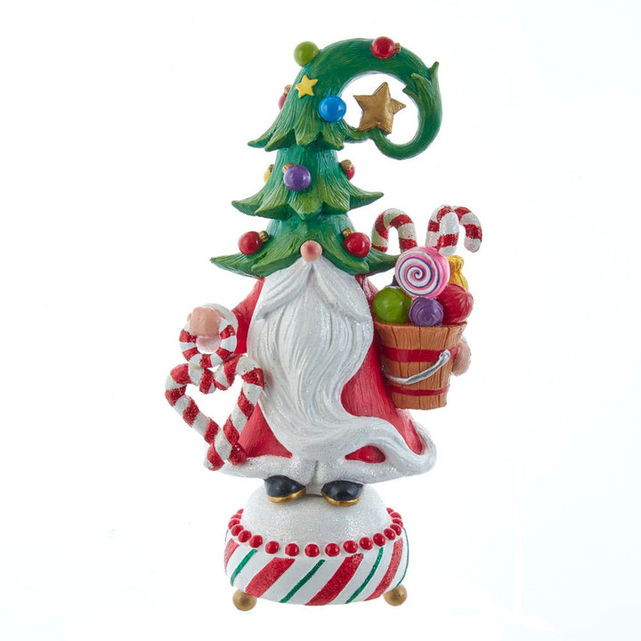Kurt Adler 12-Inch Jolly Jingles Tree Hat Gnome Table Piece