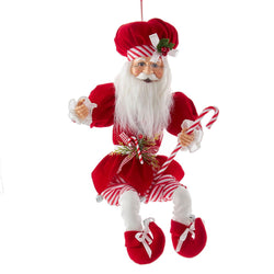 Kurt Adler 17-Inch Kringle Klaus Peppermint Chef Santa