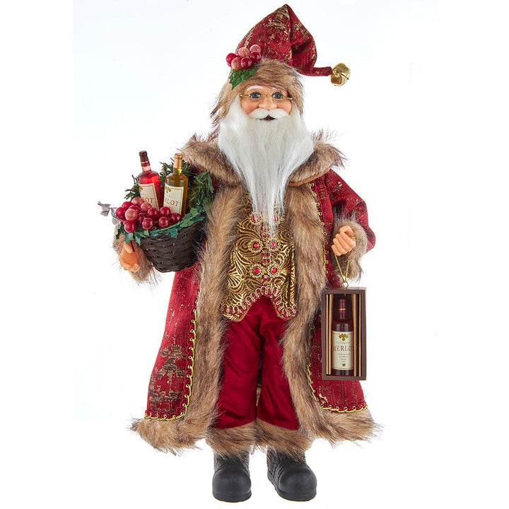 Kurt Adler 17-Inch Kringle Klaus Wine Santa