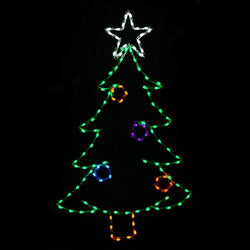 LED C7 CHRISTMAS TREE W/ ORNAMENTS #LED-C7CT76