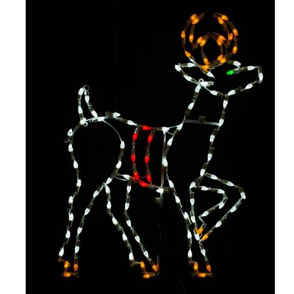 LED C7 STANDING REINDEER #LED-C7RD60