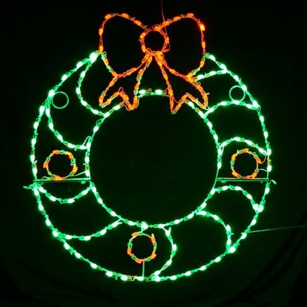 LED C7 WREATH W/ BERRIES #LED-C7WRB200