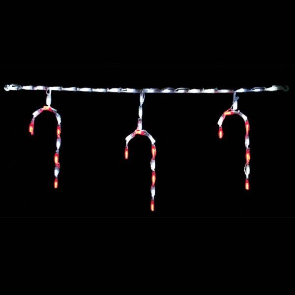 LED CANDY CANE FREESTYLE LINKABLE -Set of 12 #LED-CCL44