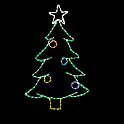 LED Christmas Tree with Ornaments #LED-CT64