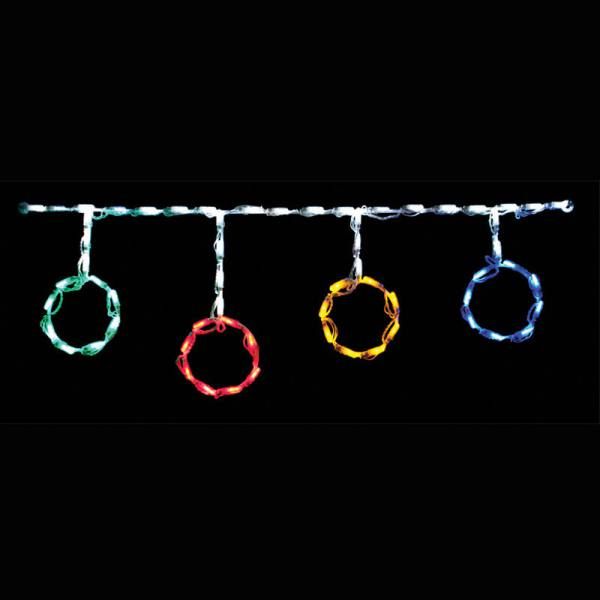 LED ORNAMENT ROD FREESTYLE LINKABLE (MULTI)  - Set of 12- #LED-OR44MU