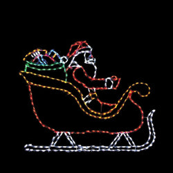 LED Santa in Sleigh #LED-SS40