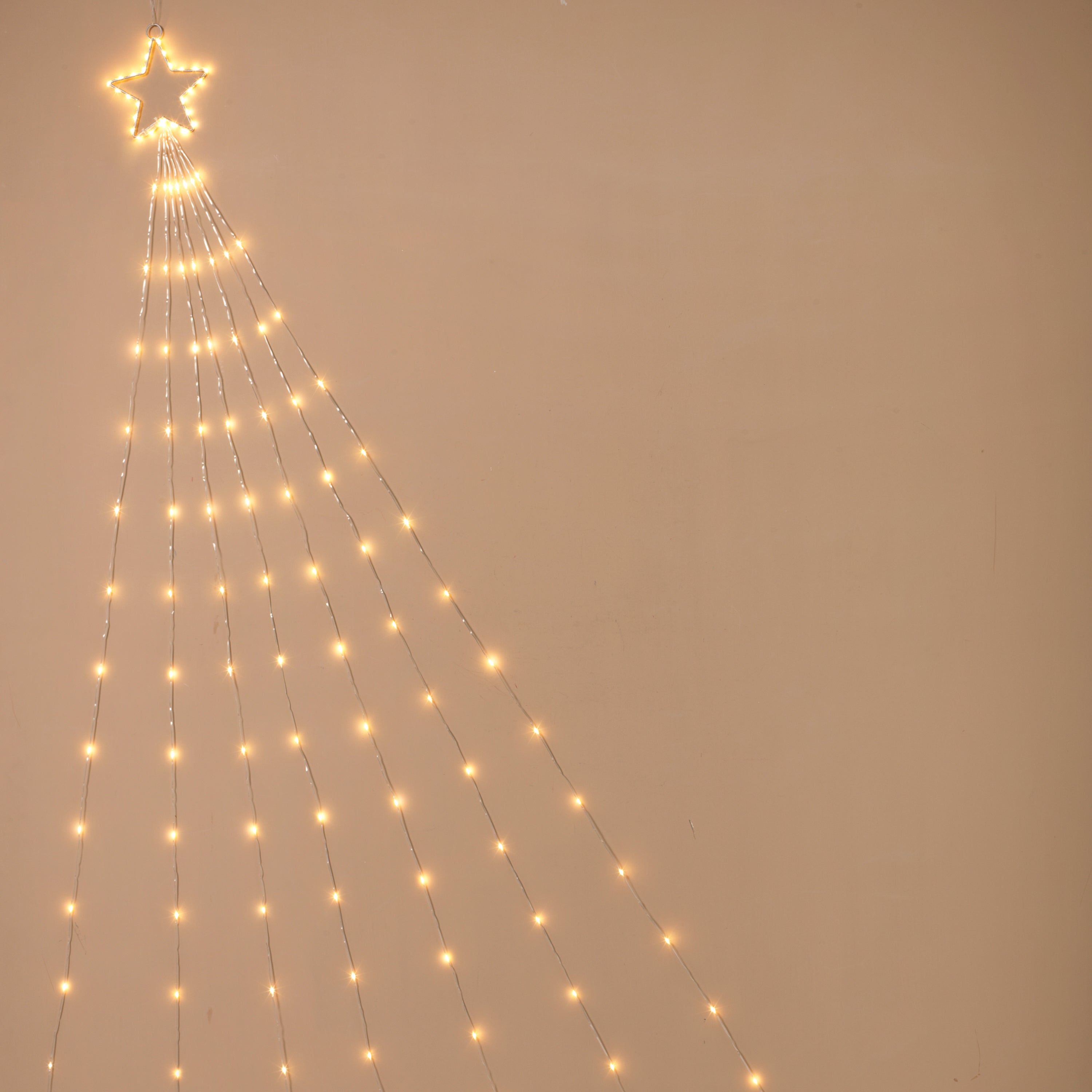 5-in D Electric Shooting Star with 30 Warm White LED Lights & Seven 7' Tails with 21 LED Lights