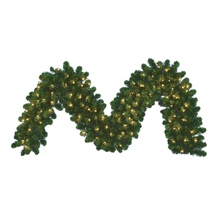 Kurt Adler 9-Foot x 14-Inch Pre-Lit Vanderbilt Garland