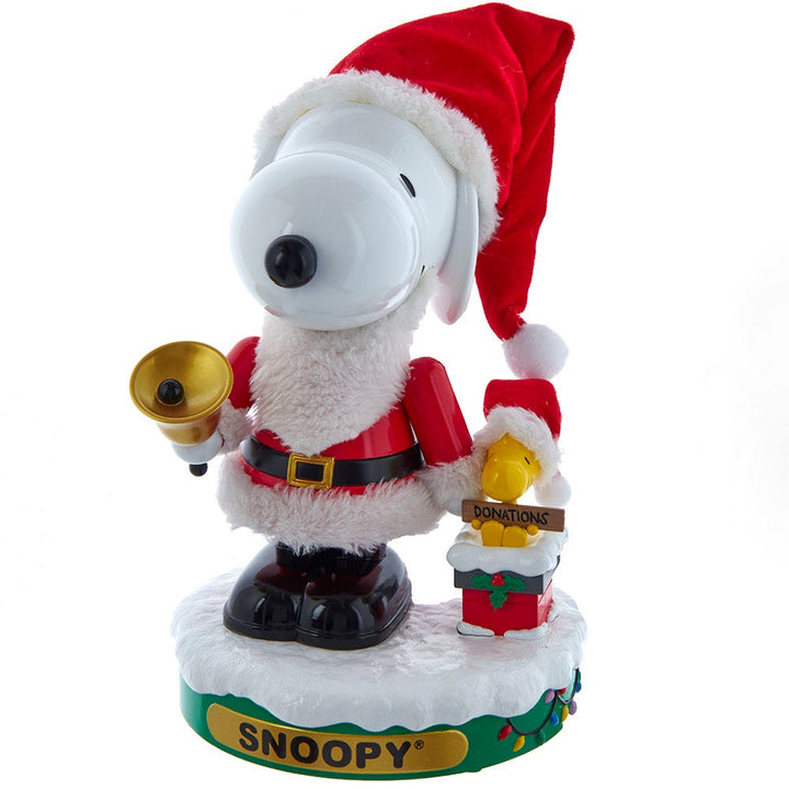 Kurt Adler 10-Inch Battery-Operated Musical Santa Snoopy Nutcracker