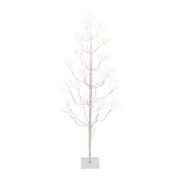 4 ft Tall Birch Tree with 336 LEDs, Multifunction Adapter
