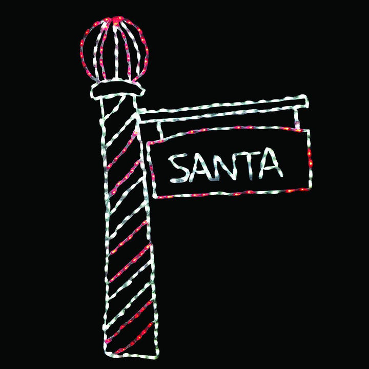 LED SANTA'S LIGHT POLE #LED-SLP72