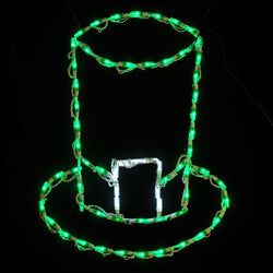 LED ST PATRICKS HAT GREEN #LED-STPHAT *Set of 2*