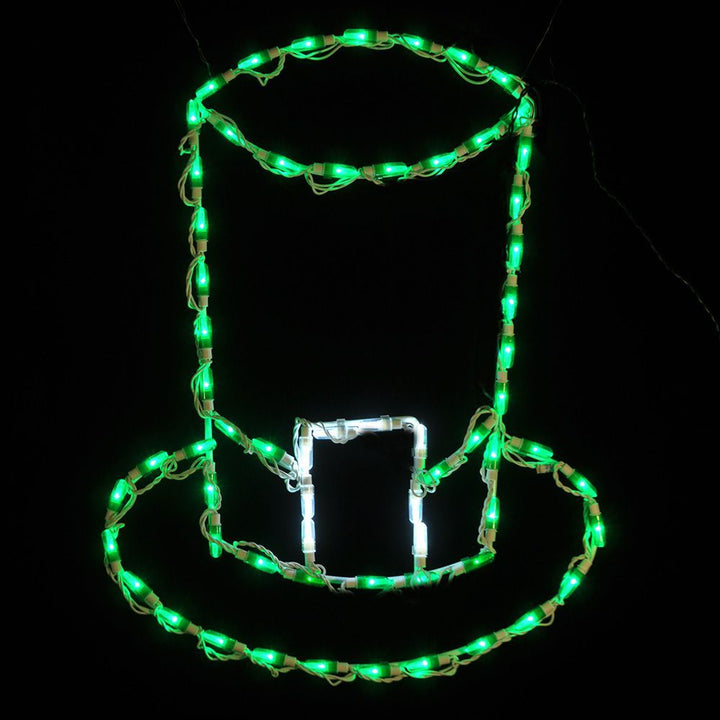 LED ST PATRICKS HAT GREEN #LED-STPHAT *Set of 2*