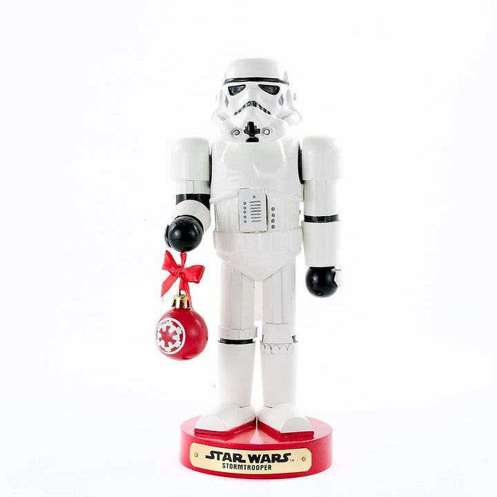 Kurt Adler 9.5-Inch Stormtrooper with Ball Ornament Nutcracker