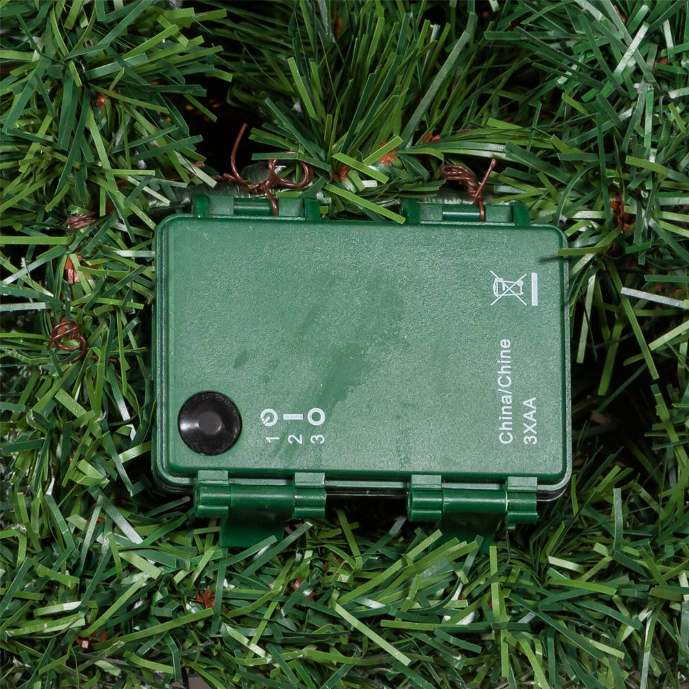 Kurt Adler 26-Inch Pre-Lit Pinecone Wall Tree With Bow