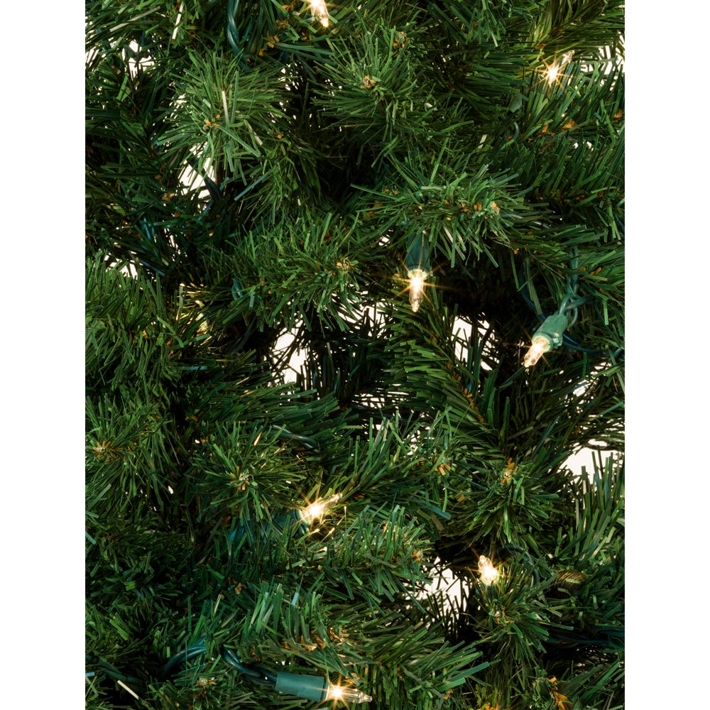 Kurt Adler 48-Inch Pre-Lit Norway Pine Wall Tree