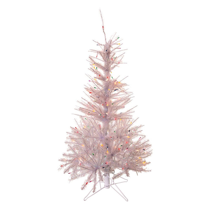 Kurt Adler 4.5-Foot Pre-Lit Glisten Pine Tree and Multi-Color Lights
