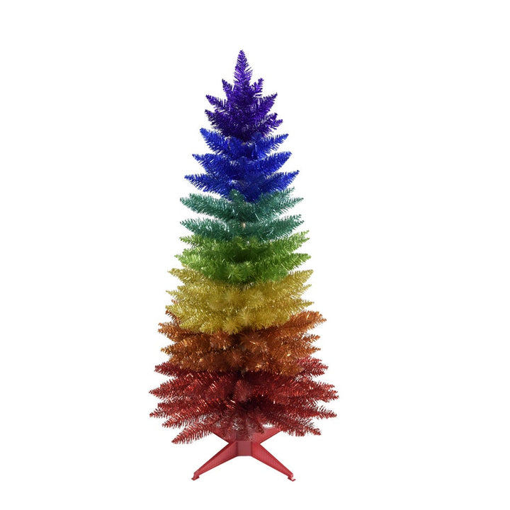 Kurt Adler 4-Foot Foil Rainbow Tree