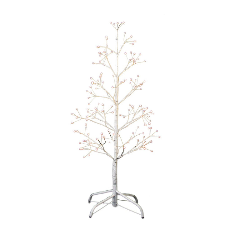 Kurt Adler 3-Foot White Birch Tree with Warm White LED 8 Function Lights