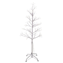 Kurt Adler 4-Foot White Birch Twig Tree with Multi-Color 8-Function Lights