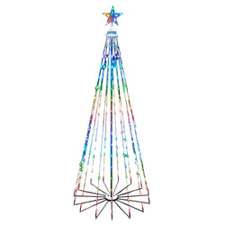 Kurt Adler 6 Foot Pre-Lit RGB LED Collapsible Decorated Tree