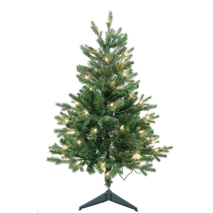 Kurt Adler 3-Foot Pre-Lit Clear Incandescent Jackson Pine Tree