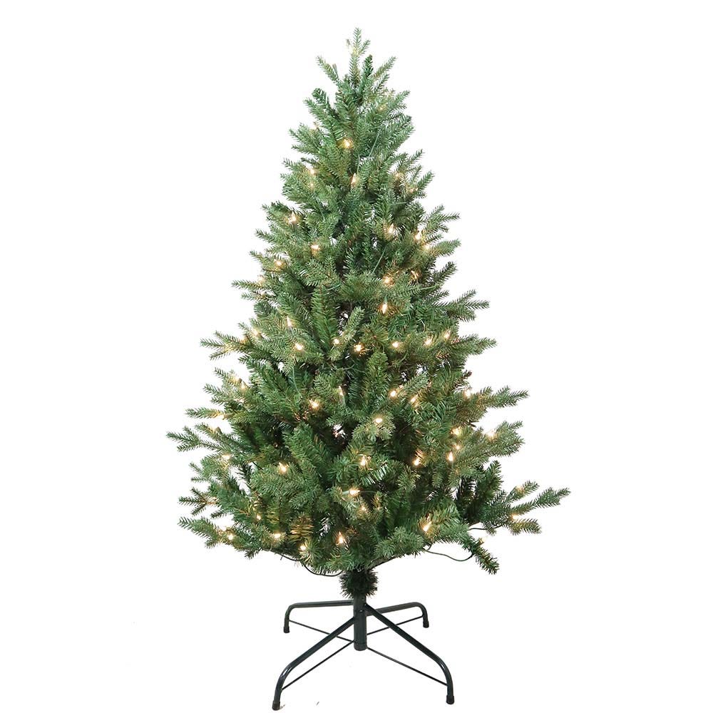 Kurt Adler 4.5-Foot Pre-Lit Clear Incandescent Jackson Pine Tree
