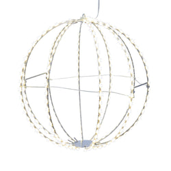 Kurt Adler 12-Inch Warm White LED Foldable Metal Sphere