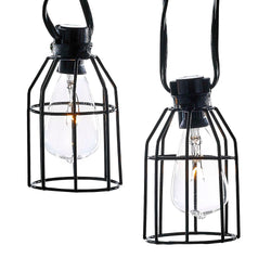 Kurt Adler UL 10-Light C7 Cage Lantern Light Set