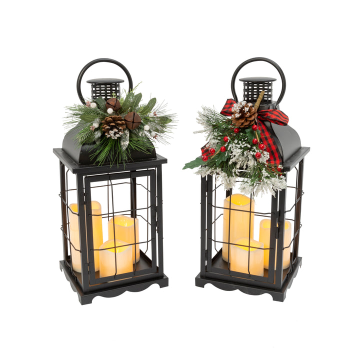 Metal lantern online with led candle