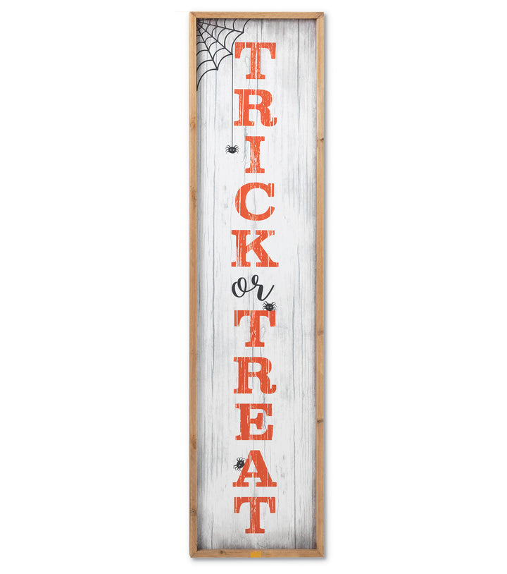 4 Ft Tall Trick or Treat Halloween Porch Sign, Outdoor Decor