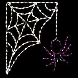 LED SPIDER W/ CORNER WEB #LED-WSPD250