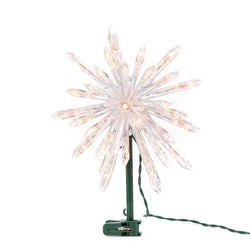 Starburst Holiday Christmas Tree Topper with Warm LED Lights