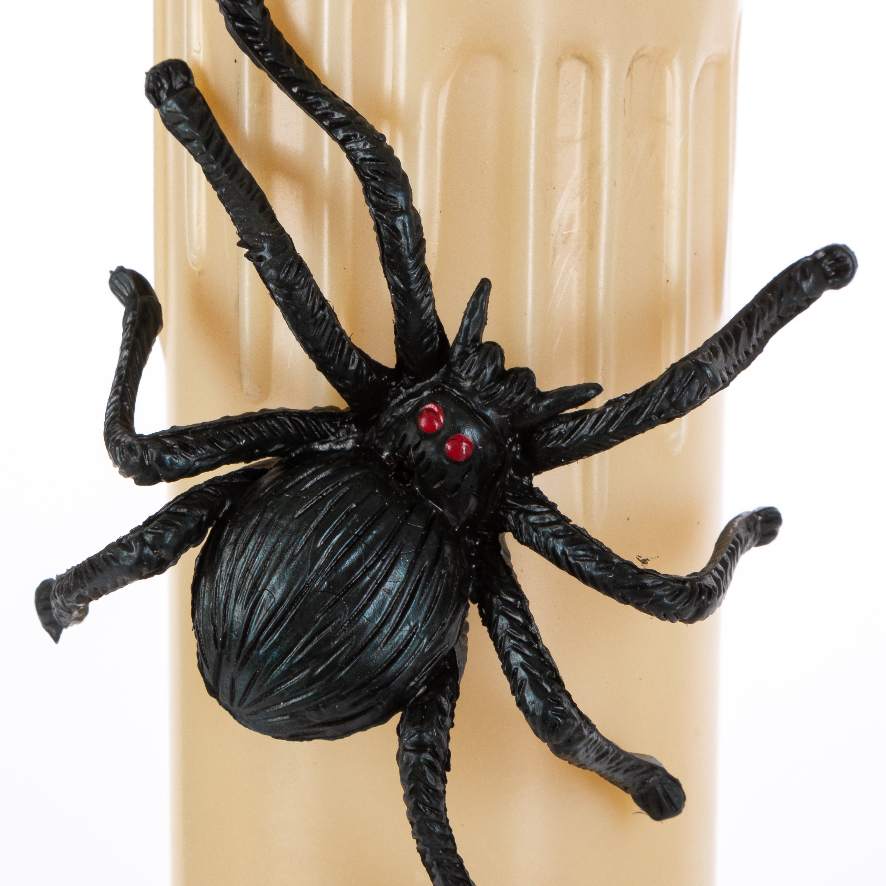 Set of 4 Floating Halloween Spider Candles with Remote, Timer